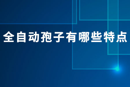 全自動(dòng)孢子有哪些特點(diǎn)