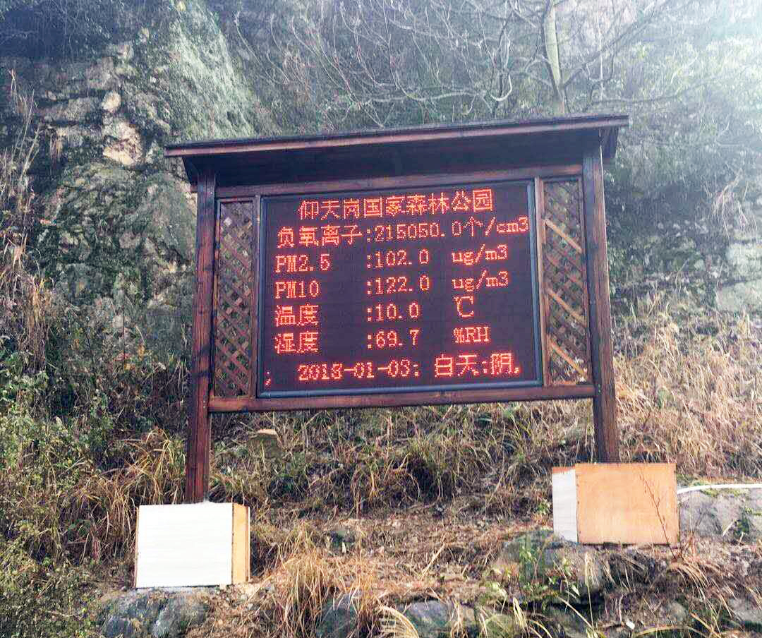 景區(qū)如何實現(xiàn)環(huán)境監(jiān)測數(shù)值顯示在LED大屏上