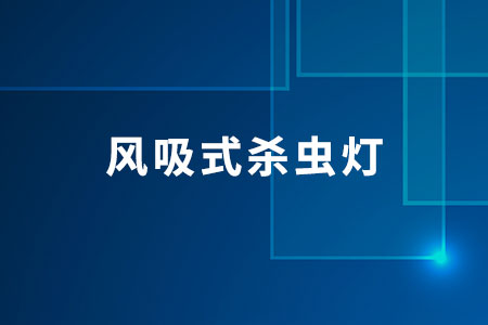 風(fēng)吸式殺蟲燈