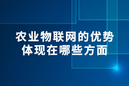 農(nóng)業(yè)物聯(lián)網(wǎng)的優(yōu)勢體現(xiàn)在哪些方面