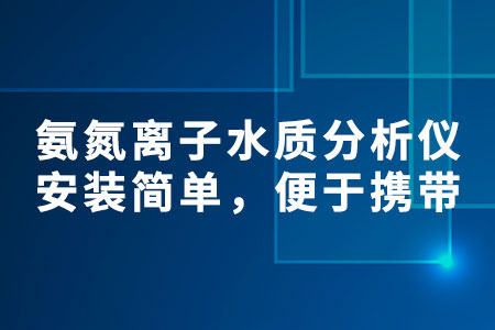 氨氮離子水質(zhì)分析儀