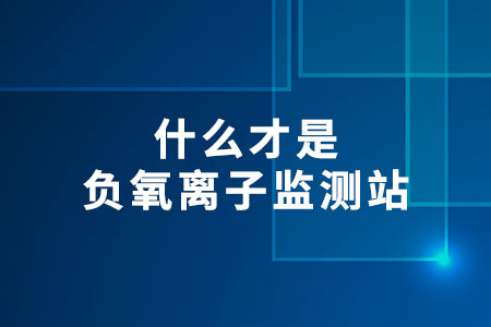 什么才是負(fù)氧離子監(jiān)測站