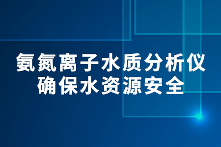 氨氮離子水質(zhì)分析儀